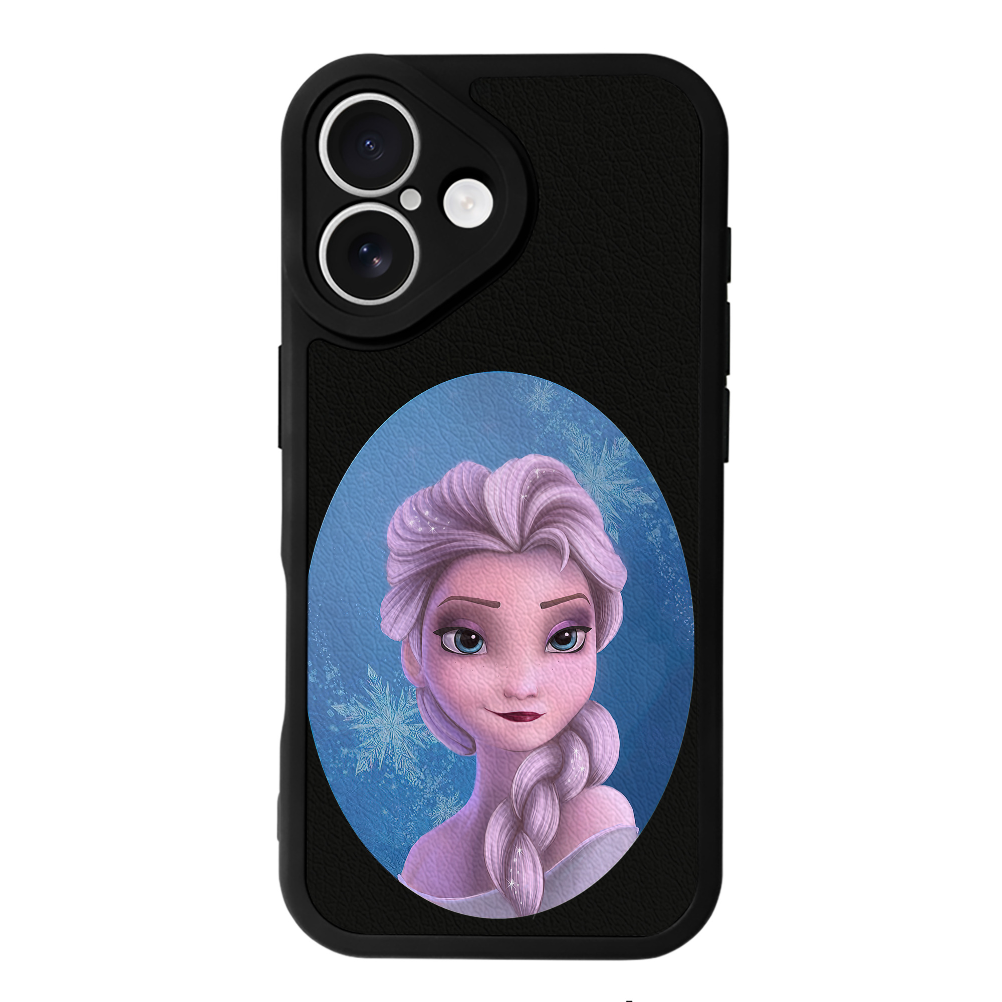 （画像用） アナと雪の女王 アンナ エルサ Frozen Anna Elsa 【iPhone 16シリーズ対応】シリコンスマホケース（レザー調） 材質：シリコン